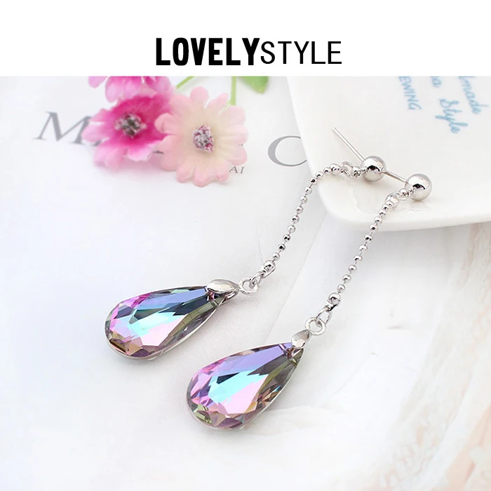 Malanda бренда 2017 сексуальное воды кулон кристалл от Swarovski Loog Серьги для Для женщин