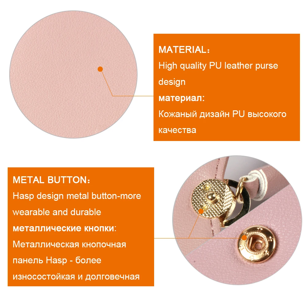 Pearl Angeli женский кошелек для кредитных карт с блокировкой RFID, маленькая дамская сумочка через плечо для сотового телефона, женские кошельки Portefeuille Femme
