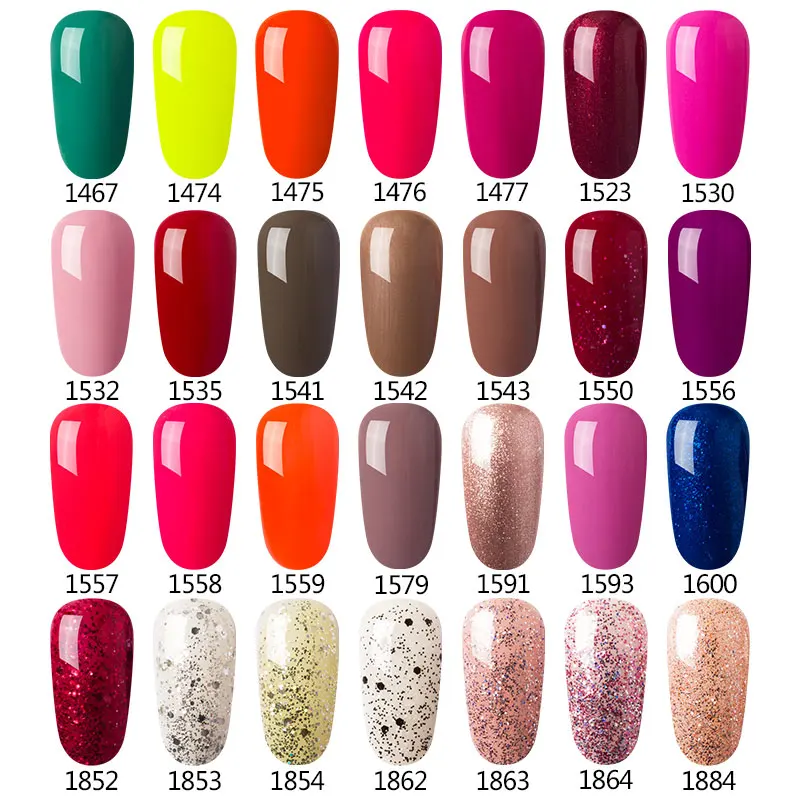 Modelones УФ Гель лак для ногтей Цветной Vernis полуперманентное верхнее покрытие