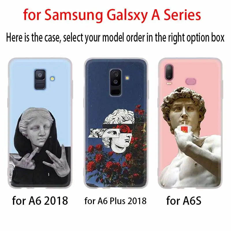 Искусство Дэвид статуя цветочный чехол для Samsung Галактики