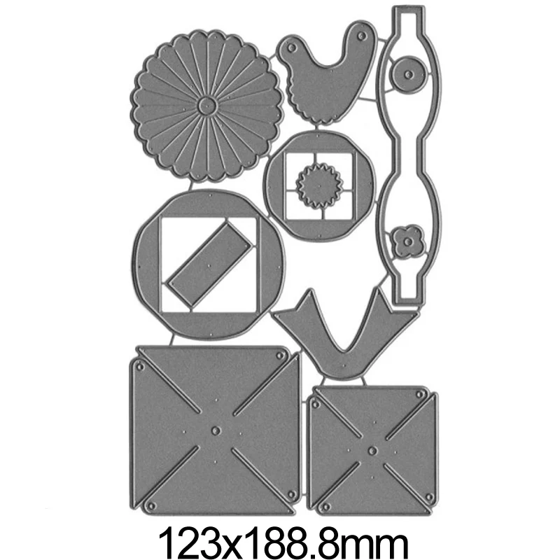 Металлические режущие 3d-вертушки для рукоделия скрапбукинга декоративные