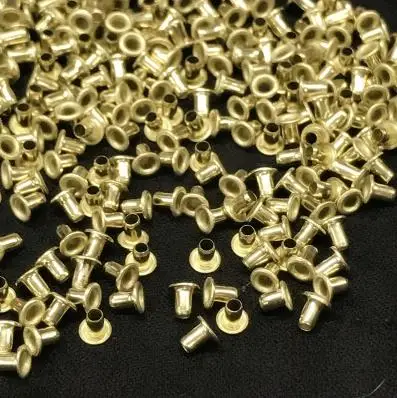 gold 50 шт./лот внутренний диаметр. 1,5 мм 2 мм 2,5 мм Мини ушко кнопки для Барби BJD кукла, сумок, обуви, одежды DIY аксессуары освежитель воздуха для мозолей - Цвет: gold