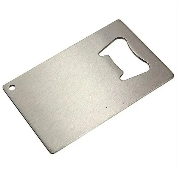 100 шт открывалка для бутылок новый кошелек размер из нержавеющей стали Кредитная