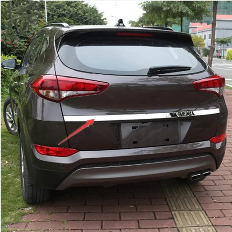 Для Hyundai Tucson 2015 2016 2017 задний багажник дверные ручки крышки хвост ворота отделкой