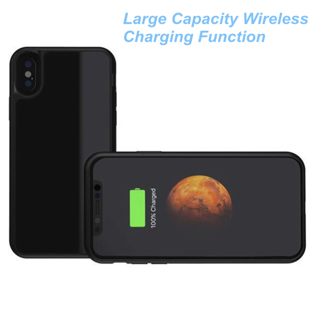 Для Iphone X XS XR Max зарядное устройство чехол умный беспроводной зарядный
