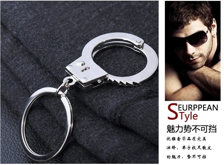 

1pc New Arrival Gift Key Chains Keychain Keyfob Mini size Handcuffs Keyring