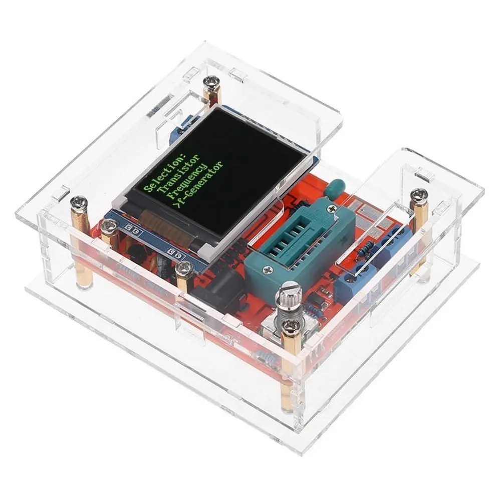 Mega328 Transistor Tester ESR Meter Diode Triode Capacitance Testing Tool PWM Square Wave Signal Generator with shell Multimeter |