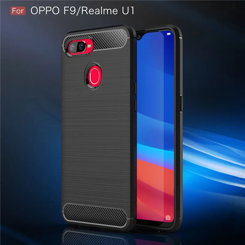 Чехол OPPO F9 чехол Pro противоударный силиконовый Матовый Бампер для мобильного