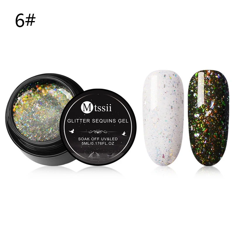 W6793 Mtssii блеск для губ Хамелеон Гель-лак UV Soak Off Nail Art Лак Стойкий цвет покрытие живопись гель 5 мл гель для ногтей с блестками лак - Цвет: W6793