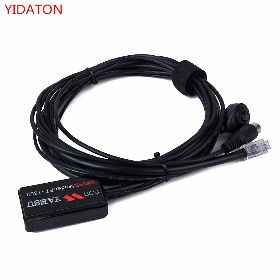 Черная Улучшенная 6 ядерная гарнитура YIDATON PTT MIC Hands free для Yaesu Radio FT
