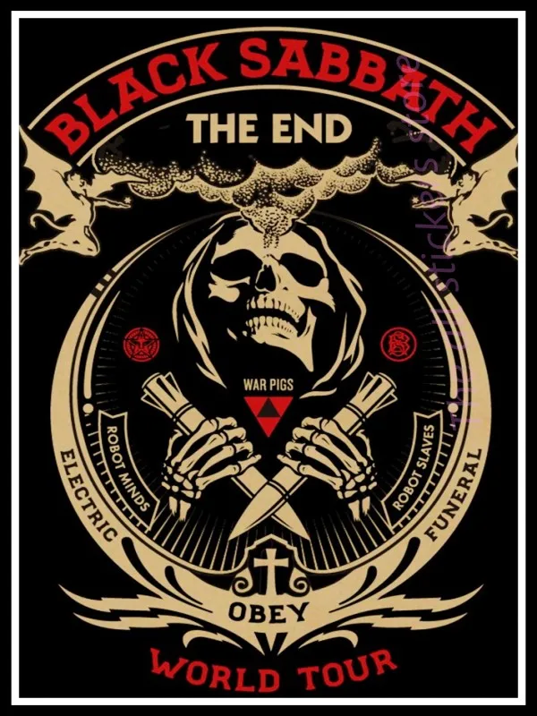 Black Sabbath. Плакат Оззи Осборн. Украшение для домашнего интерьера крафт-кислотная рок-музыка плакат рисунок ядро наклейки на стену/6008