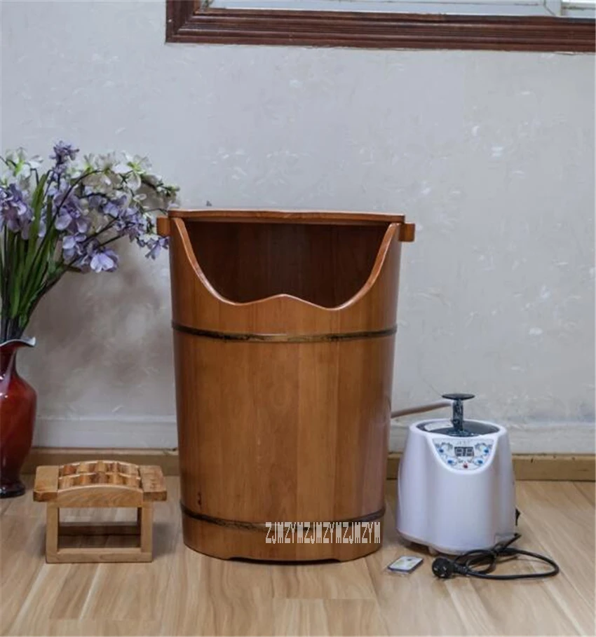 KX-X60-1 портативный деревянный паровой баррель сауна Массажная фумигационная баррель высокое качество Бытовая ванна для ног баррель 110 В/220 В 1000 Вт