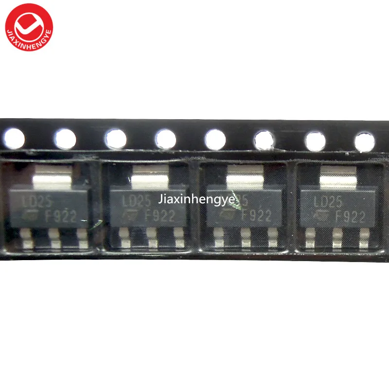 LD1117S25TR LD1117S25 LD1117 SOT 223 оригинальный и новый 50 шт./лот|Аксессуары для аудиосистем| |