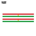 YJZT 2x14,3 см * 1,6 см Стайлинг флаг Курдистана забавная Автомобильная наклейка креативная наклейка 6-1164