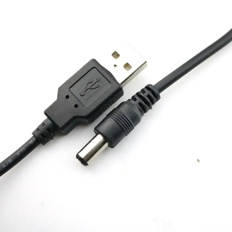 1 м 2 3 5 10 черный usb порт В 5*2 мм цилиндрический кабель питания коннектор для