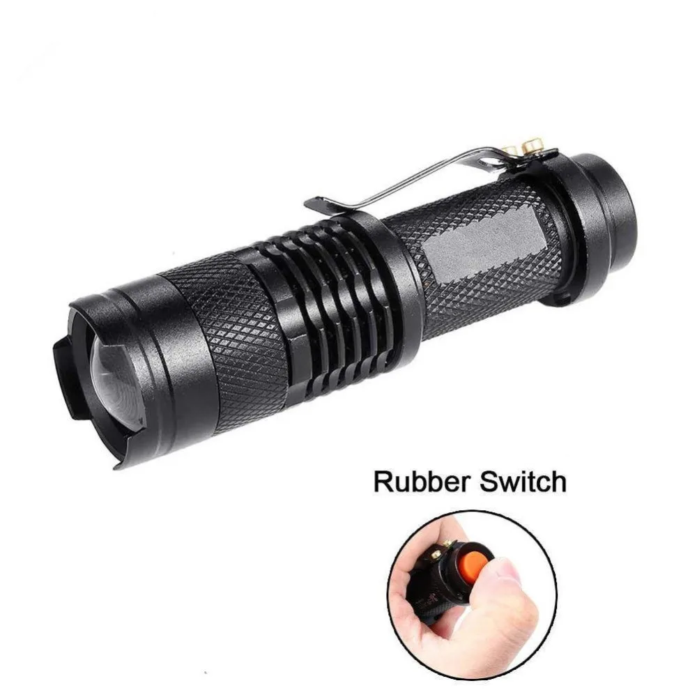 Водонепроницаемый светодиодный мини фонарик с фокусировкой Q5 14500 лм 3 режима