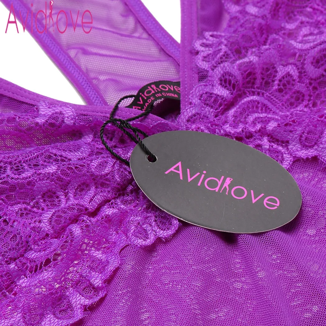 Avidlove женское сексуальное нижнее белье эротическая пижама в стиле пэчворк с v