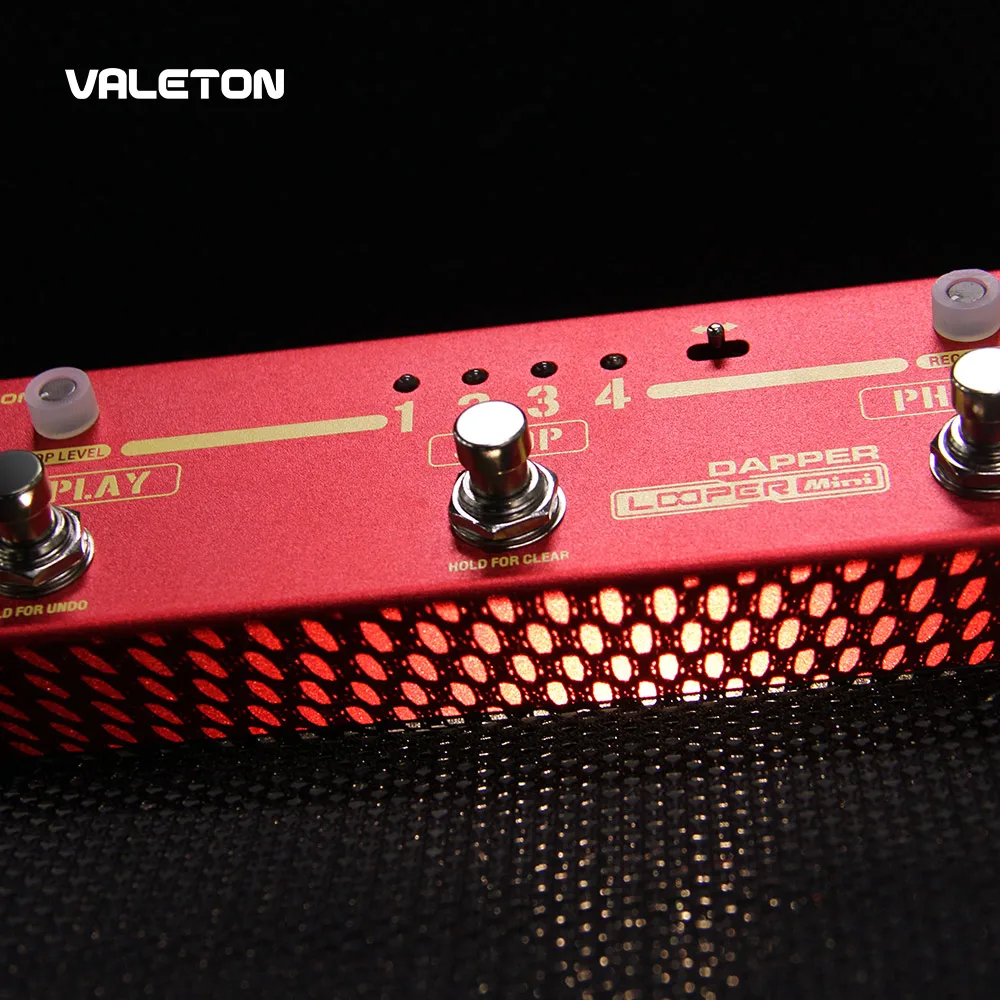 Педаль для гитары Valeton Looper педаль Dapper Mini 3 кнопка переключатель петля станция с 8 USB