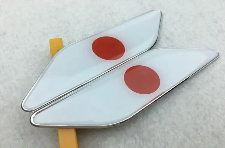 5 pairs Aluminum Alloy National Japan Flags Car-styling Emblems Decorations Flag Car Side Stickers Badge Accessory | Автомобили и