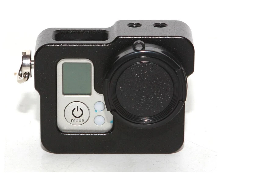 Защитный чехол из алюминиевого сплава для Gopro Hero 4 3 +/3/2 с крышкой объектива|for gopro