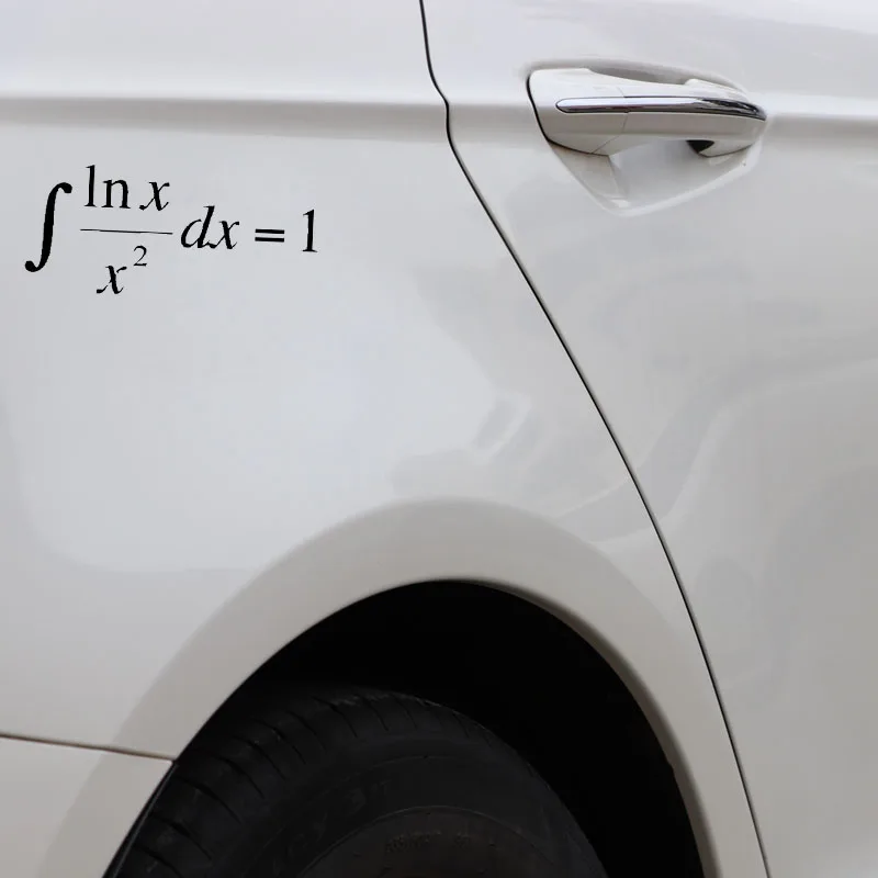 

YJZT 17.7CM*7.7CM Funny Teacher Calculus Formula Car-styling Vinyl Car Window Sticker Decal C11-2129