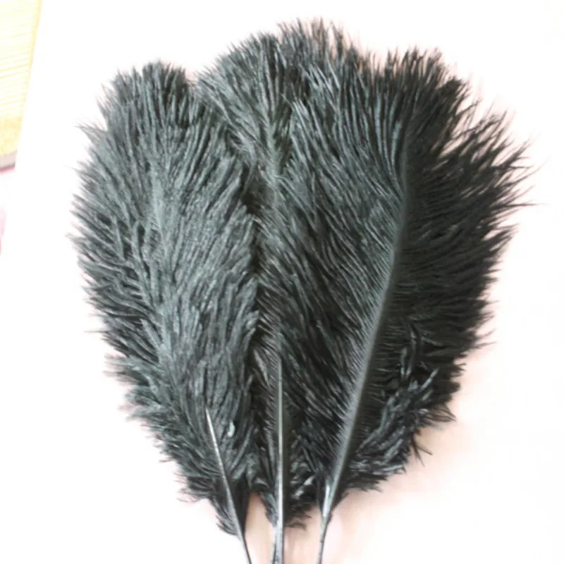 

Wholesale! 100 PCS/a lot of beautiful black ostrich feathers 20-25 cm / 8-10 inches wedding celebration decoration