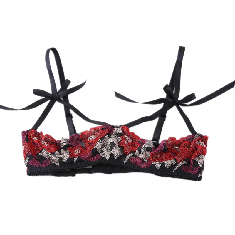 Женское Порно Babydoll сексуальное горячее кружево вышивка открытый бюстгальтер+ без косточек Стринги порно эротичное нижнее бельё Соблазнительные костюмы