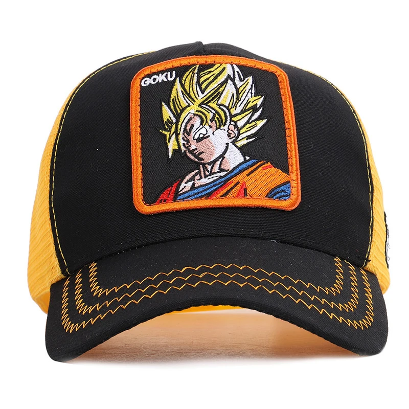 Новый бренд Dragon Ball Z Goku Gohan Кепка Snapback Trucker Dad Шапка мужская и женская панк хип-хоп
