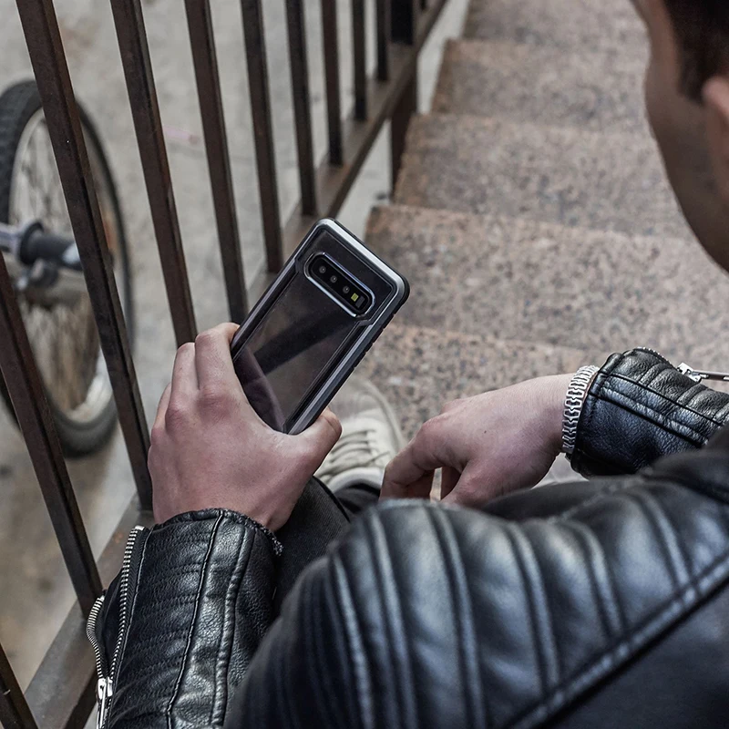 X-Doria Defense Shield чехол для телефона для samsung Galaxy S10 Plus военный класс падение протестированный защитный чехол для S10e Алюминиевый Чехол
