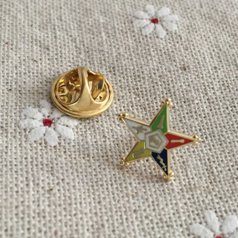 100 шт. индивидуальный заказ от Eastern Star Masonic булавка для лацкана булавки и броши