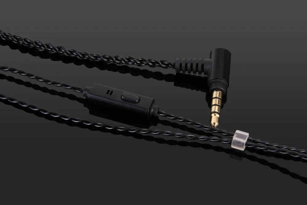 Посеребренный аудио кабель с микрофоном для наушников Sennheise IE 40 PRO IE40PRO