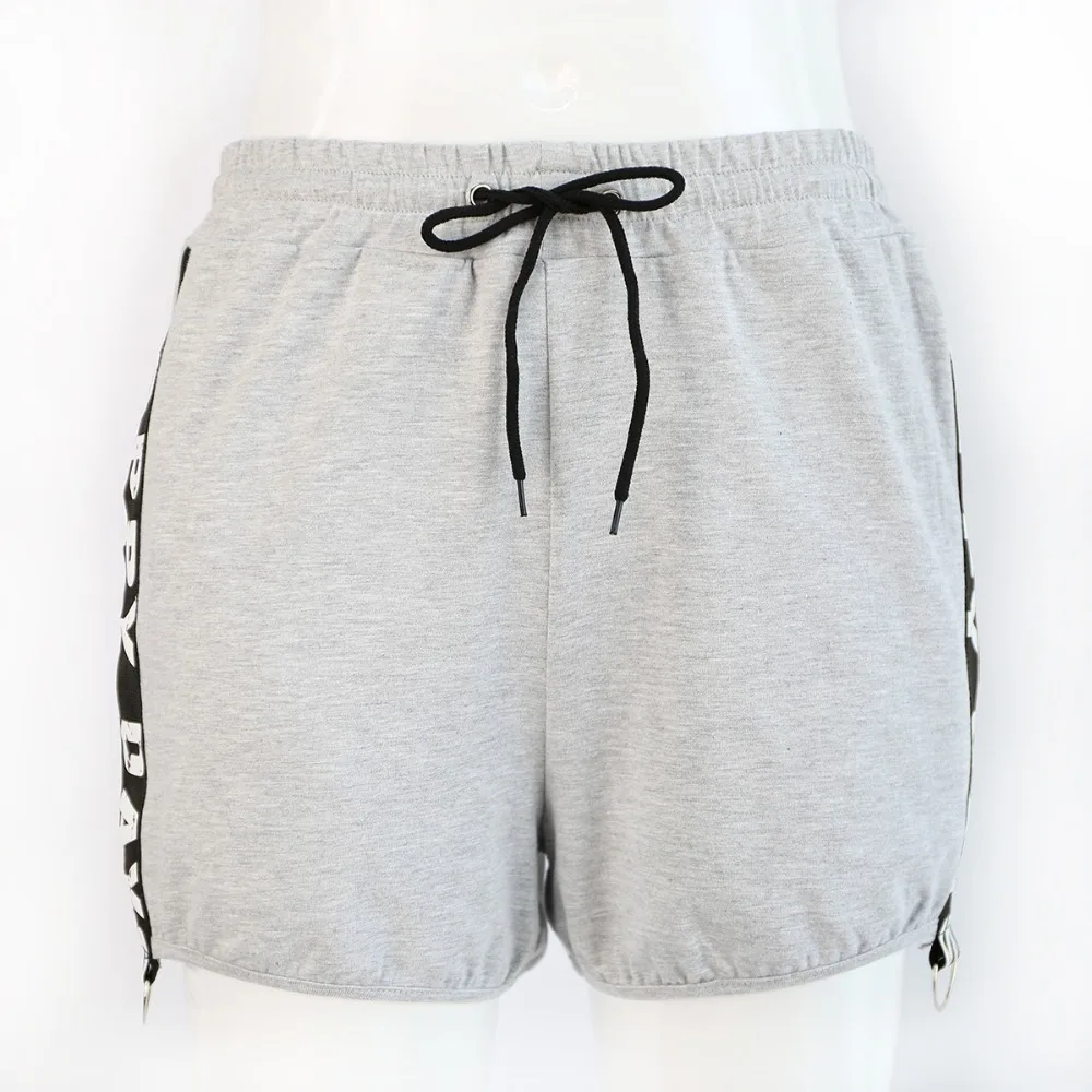 Модные летние повседневные шорты женские 2019 стрейч Высокая талия обтягивающие