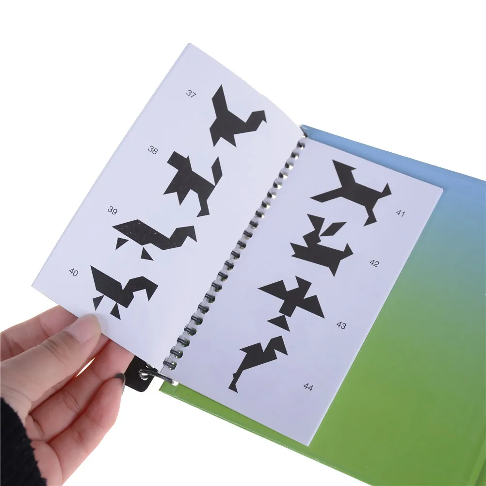 176 магнитные пазлы Tangram вызов вашему IQ A монтессори образовательная волшебная