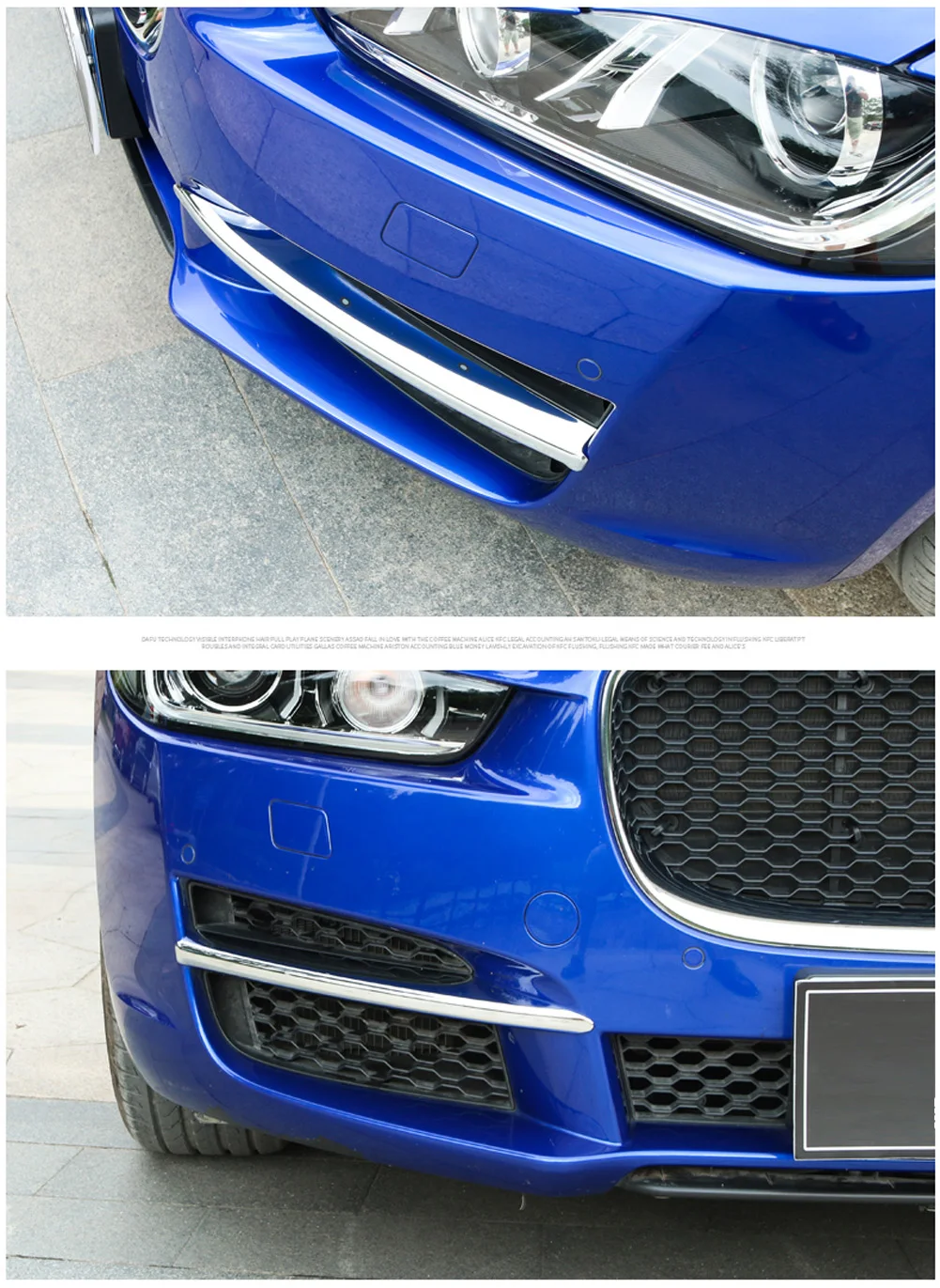 2 шт. для Jaguar XE X760 ABS наружная передняя противотуманная фара рамка накладка полоски наклейки авто аксессуары