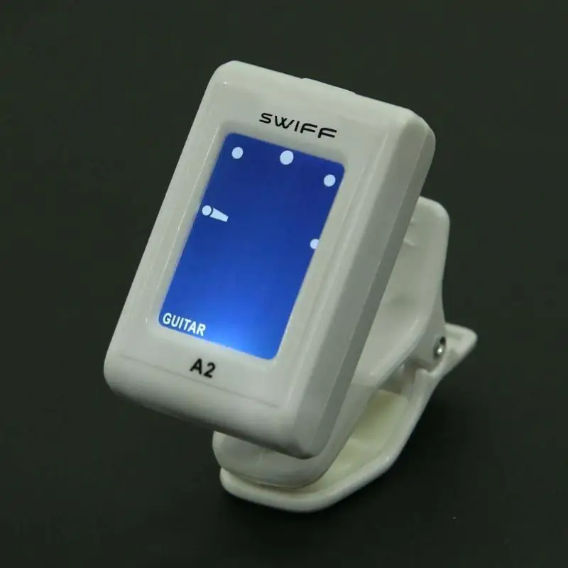 LCD Chromatic Clip Vibrator Guitar Tuner Capotraste Rotatable for Chromatic Acoustic Guitar Bass Tuning Mediator Guitarra Parts