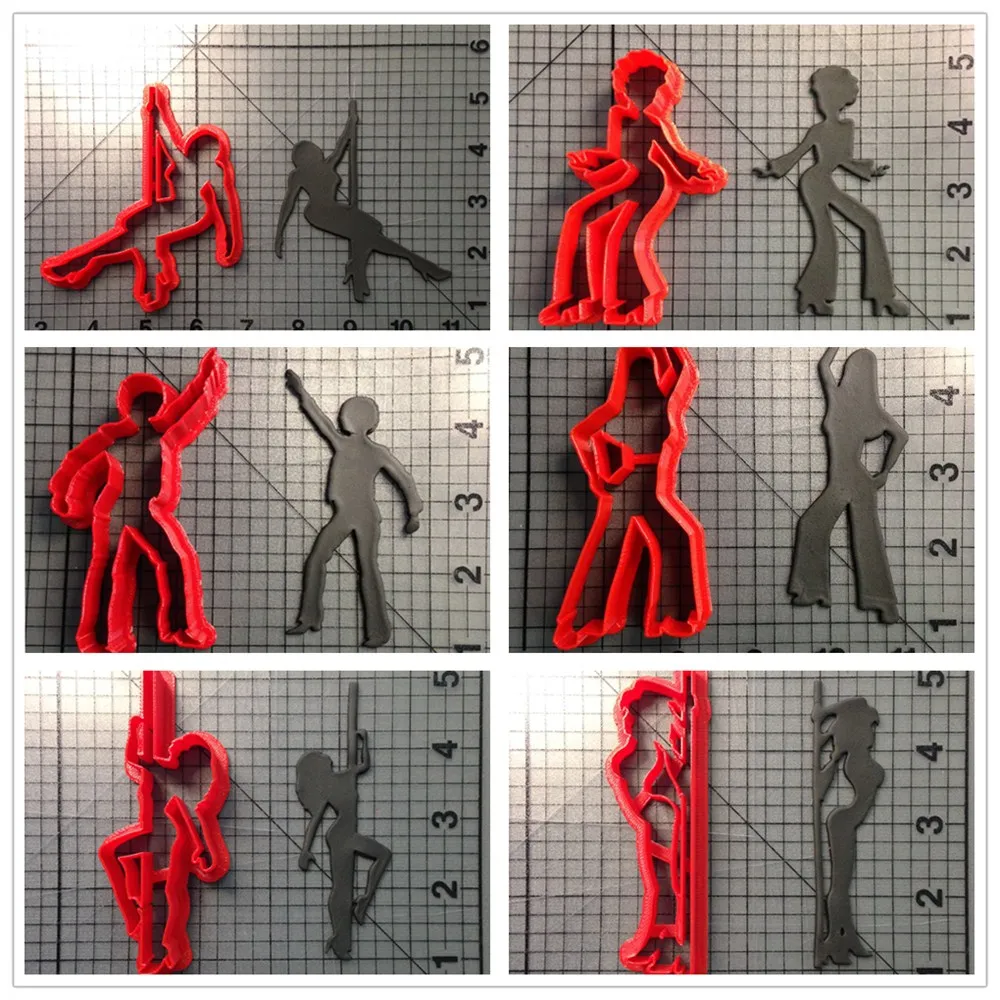 Красивая Танцовщица для девочек резак печенья сделанный на заказ 3D принт помадка