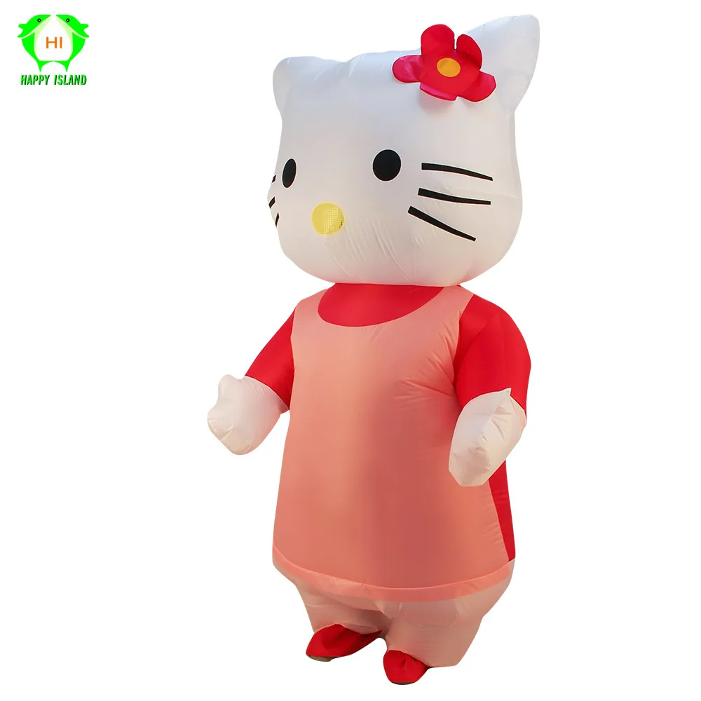 Женский карнавальный костюм Kawaii с милым розовым котенком Китти для Хэллоуина и