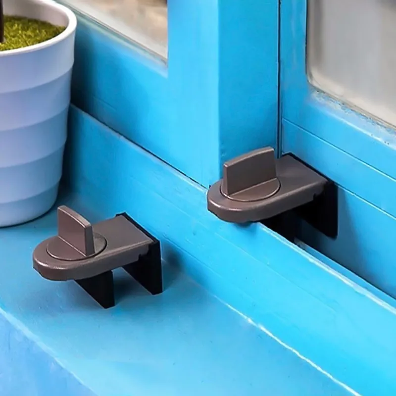 

Sliding Sash Stopper Cabinet Locks Straps Doors Security Anti-theft lock Window Sliding Door Baby Kids Child Safety Doors Lock