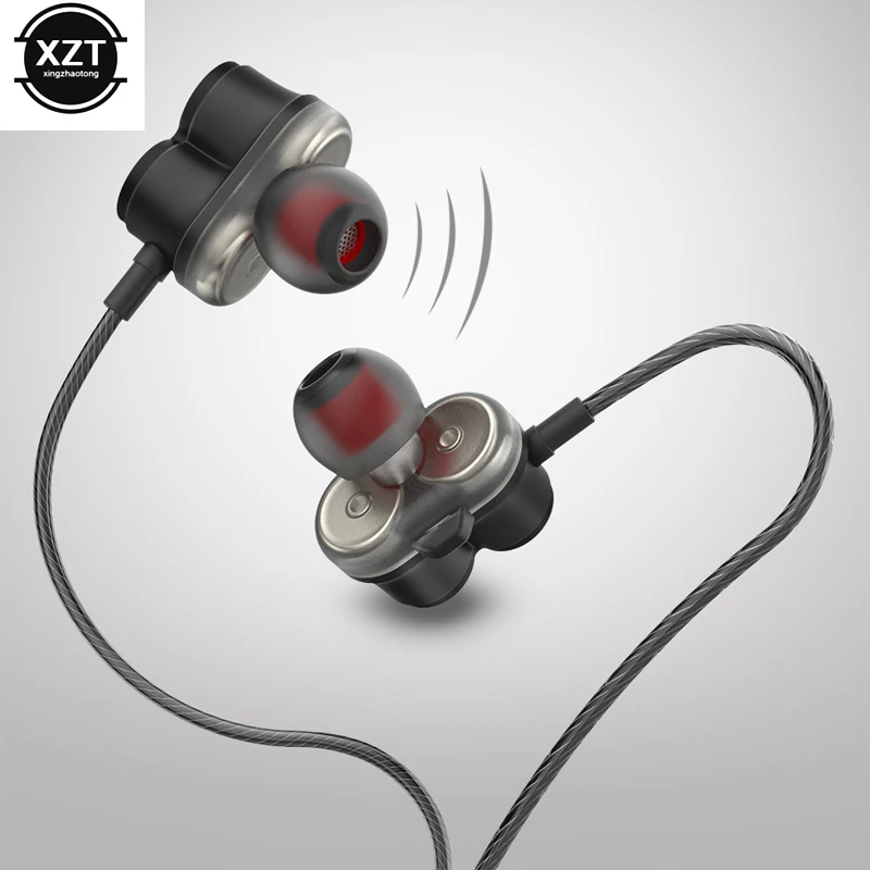 Проводные наушники вкладыши 3 5 мм Hi Fi стерео спортивные с микрофоном