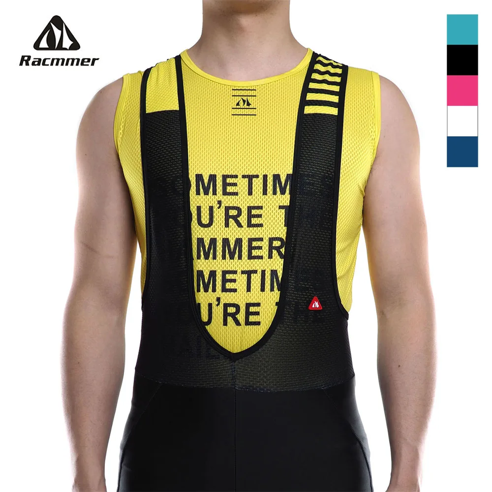 

Racmmer Pro 2020 Bike Cool Mesh Superlight Underwear Vest Base Layers Bicycle Sleeveless Shirt Highly Breathbale Cycling Jersey