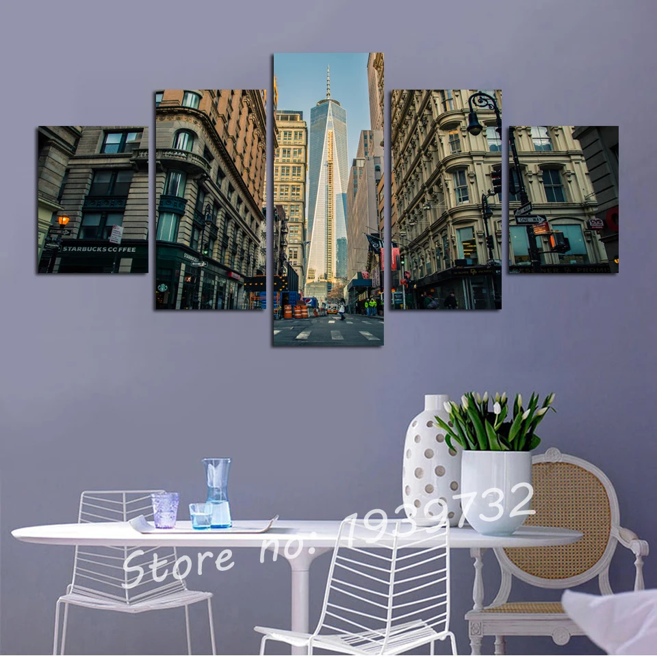 2016 Топ Мода Fallout Гранд Сити холст Картины здание помещает за стены Книги по