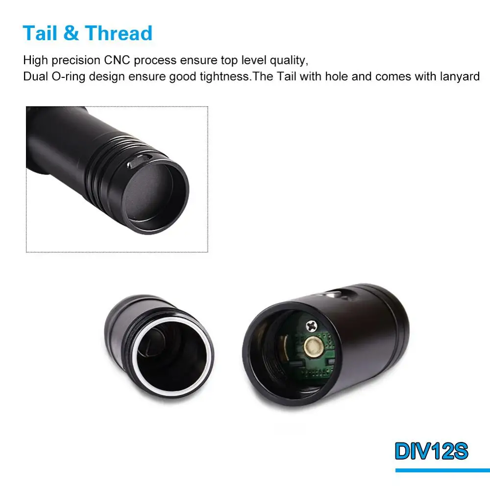 저렴한 Asafee 밤 다이빙 손전등 스쿠버 토치 18650 크리어 XM-L2 U4 LED 휴대용 방수 동굴 다이빙 토치