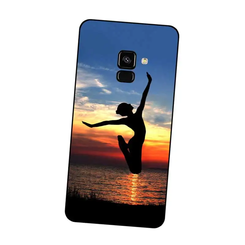 N303 Dancer Black Silicone Case Cover For Samsung Galaxy J2 J3 J4 J5 J6 J7 J8 Pro Plus Prime 2018 2017 |