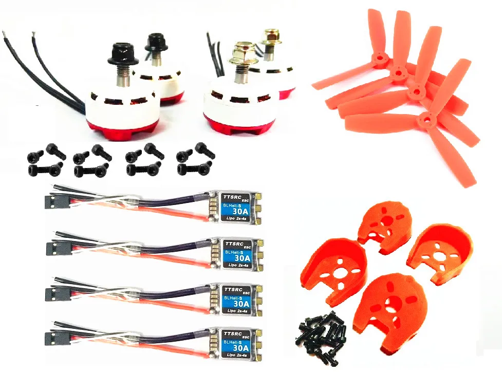 New RS2306 2400KV Brushless Motor CW CCW / Favourite FVT 30A-S 30A - S ESC BLHeli_S OPTO 2-4SSupports Oneshot 5045 for RC drone | Игрушки и