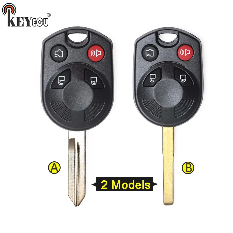 KEYECU 1x / 2x for Ford Edge Escape Lincoln Aviator MKS Mazda Tribute Mercury Car Key Shell Case Fob 3+1 4 Button | Автомобили и