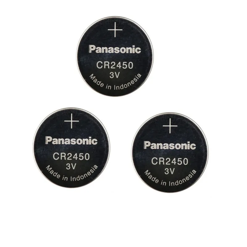 3 шт./лот новый оригинальный литиевый кнопочный аккумулятор Panasonic CR2450 CR 2450 в