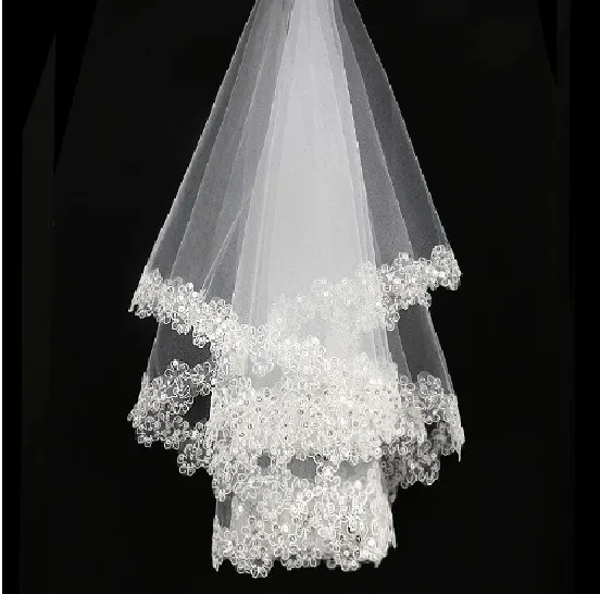 Velos Novia Largos короткие фату фата с расческой|veil lace|veil makingwedding veil combs |