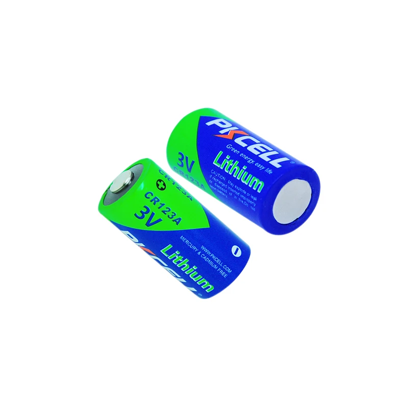 

200Pcs PKCELL 3V CR123A 16340 Lithium Batteries CR17345 1500mAh 3Volt Primary Battery For Camera Flashlights Torch