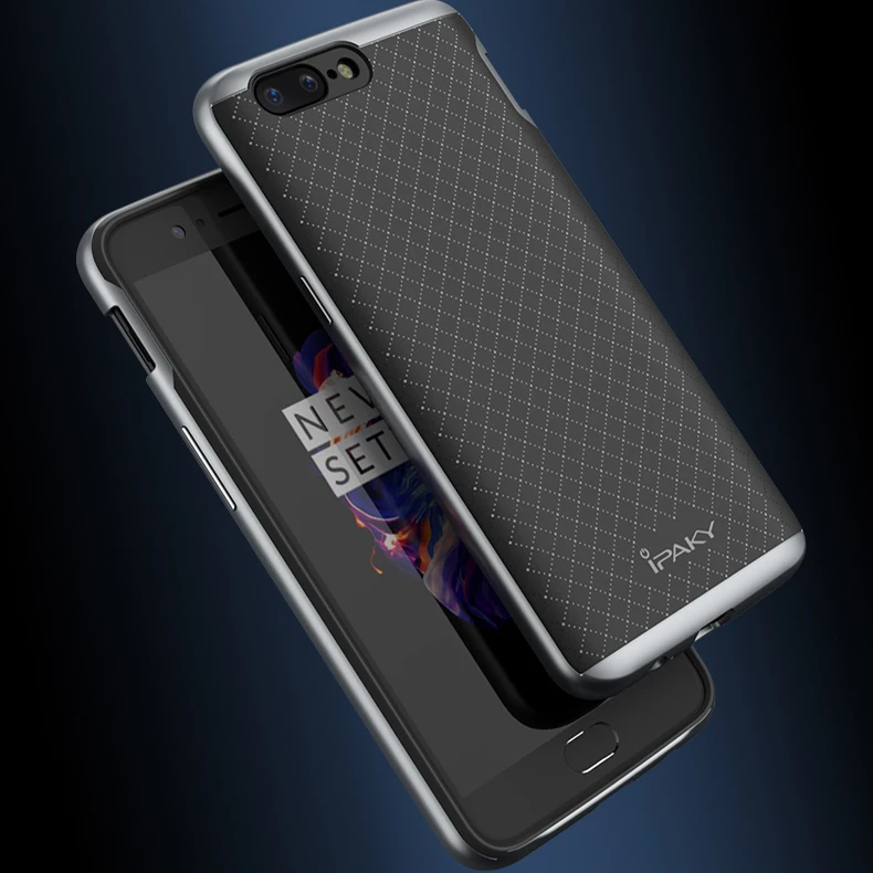 IPaky брендовый роскошный двухслойный силиконовый защитный чехол 2 в 1 для One PLUS 5