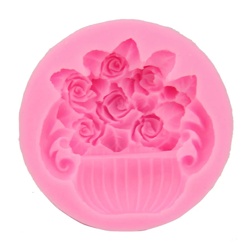 Элегантный Прекрасный DIY Большой розы горшок цветочный завод шоколад